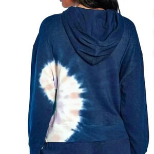 Wildfox Women's French Terry Relaxed Fit Tie-Dye Hoodie Sweater